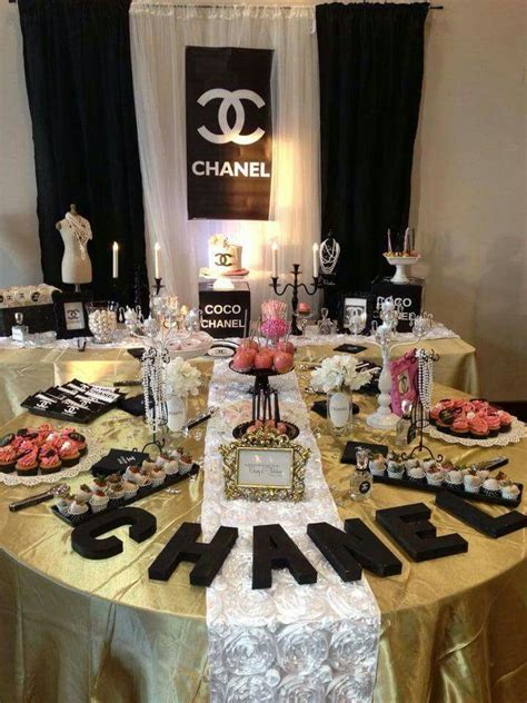 black and gold chanel themed party|34 Exquisite Chanel Theme Party .